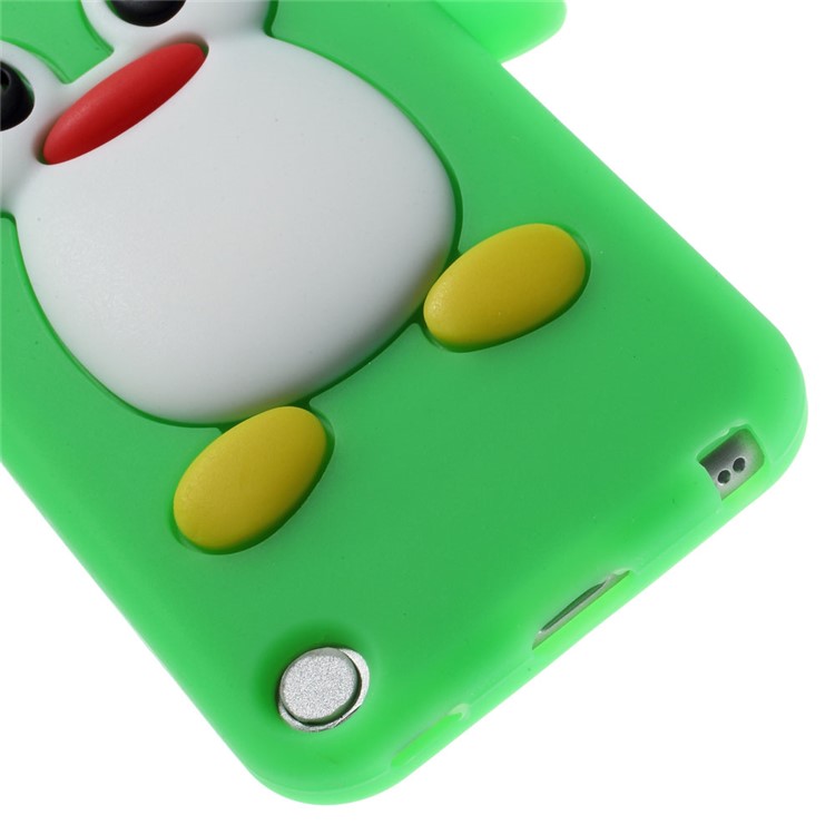 3D Penguin Silicone Cover for iPod Touch 5 / Touch 6 - Green-5