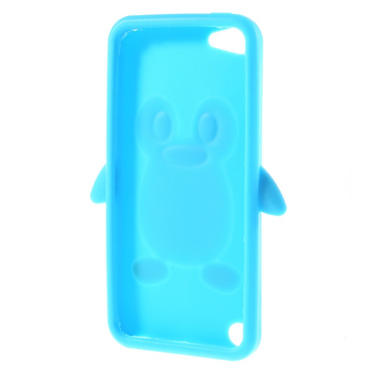 3D Penguin Silicone Cover for iPod Touch 5 / Touch 6 - Light Blue-6