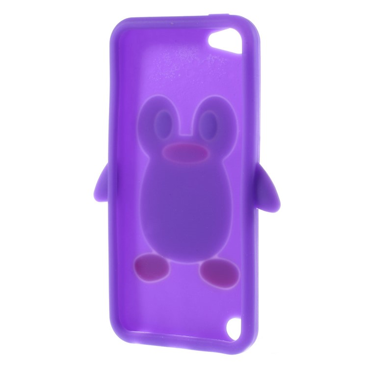 3D Penguin Silicone Cover for iPod Touch 5 / Touch 6 - Purple-6