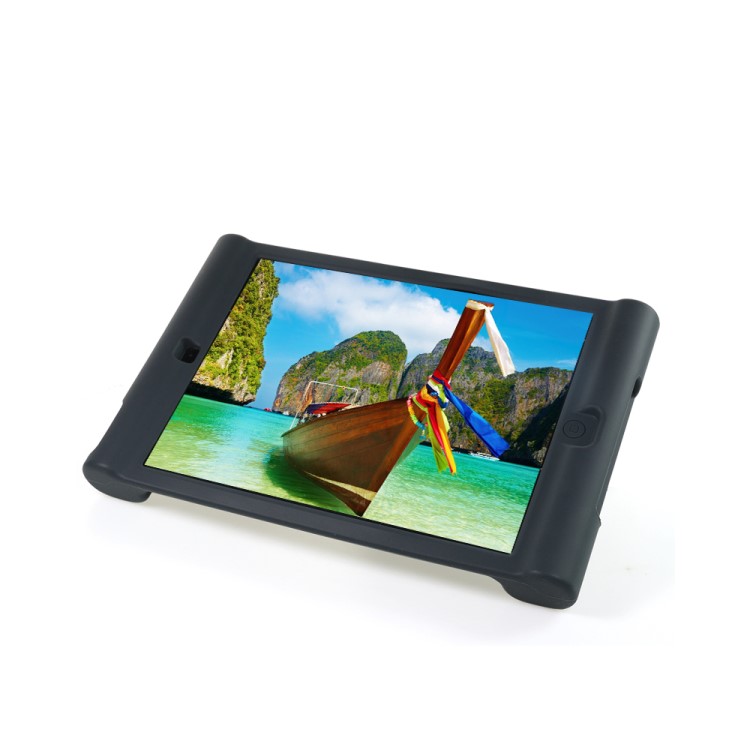 Shockproof Soft Silicone Case for iPad Mini 3 / 2 / 1 - Black-2