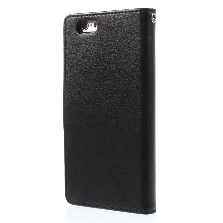 Mercury GOOSPERY Rich Diary Wallet Leather Case for iPhone 6s 6 4.7 inch - Black-2