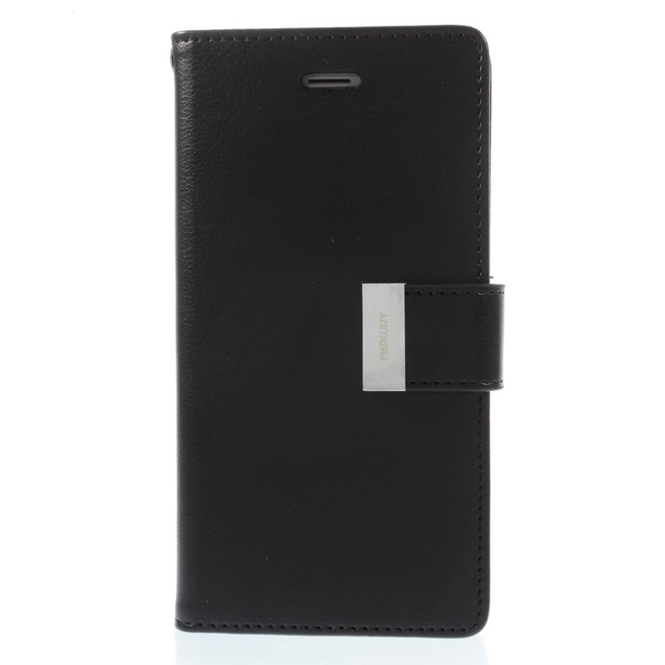 Mercury GOOSPERY Rich Diary Wallet Leather Case for iPhone 6s 6 4.7 inch - Black-3