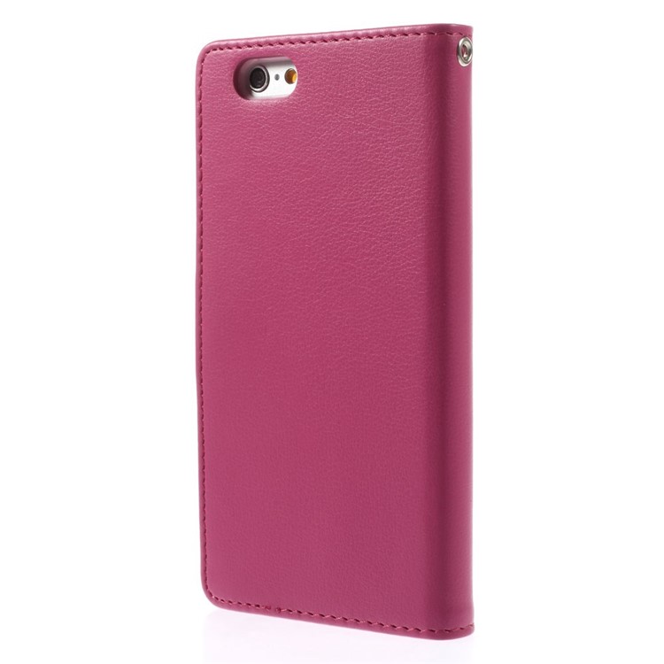 Mercury GOOSPERY Rich Diary Wallet Leather Cover for iPhone 6s / 6 4.7 inch - Rose-2