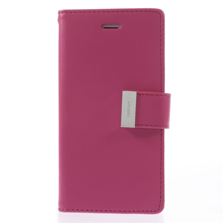 Mercury GOOSPERY Rich Diary Wallet Leather Cover for iPhone 6s / 6 4.7 inch - Rose-3