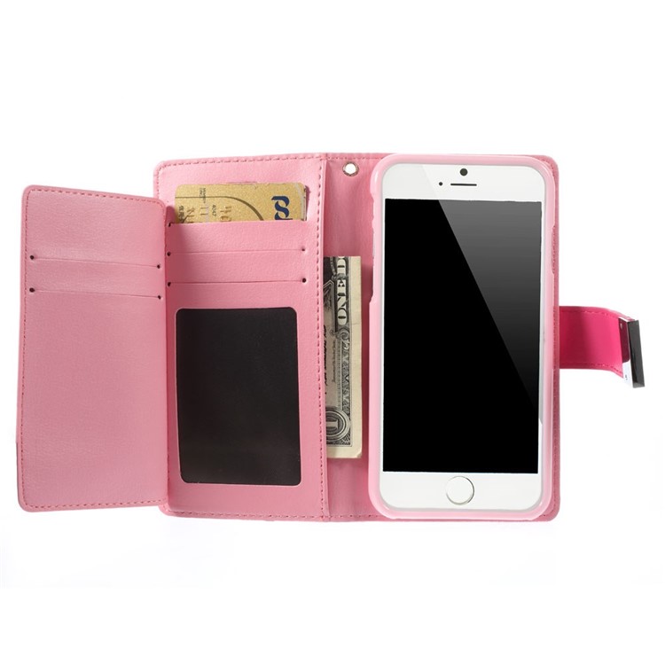 Mercury GOOSPERY Rich Diary Wallet Leather Cover for iPhone 6s / 6 4.7 inch - Rose-5