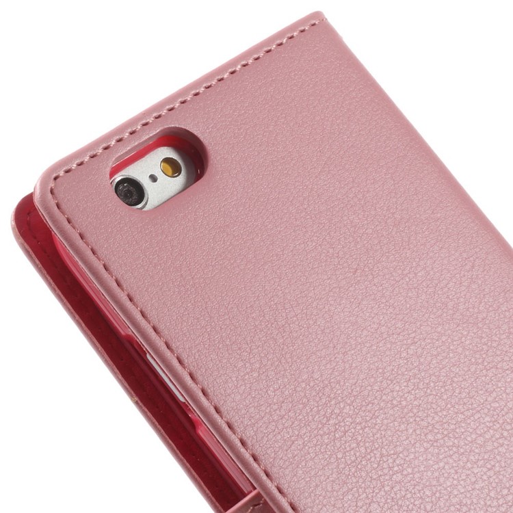 Mercury GOOSPERY Rich Diary Leather Wallet Case for iPhone 6s 6 4.7 inch - Pink-10