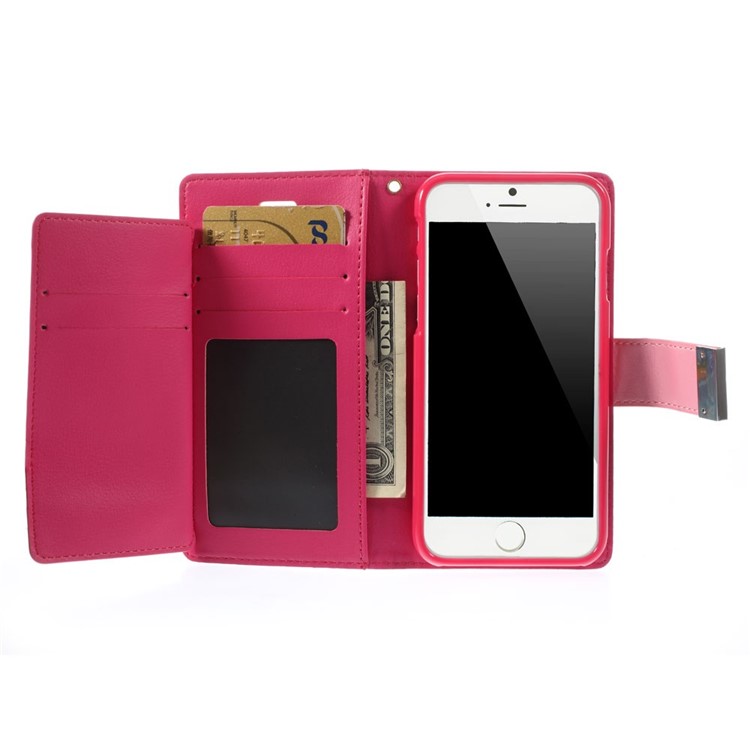 Mercury GOOSPERY Rich Diary Leather Wallet Case for iPhone 6s 6 4.7 inch - Pink-5