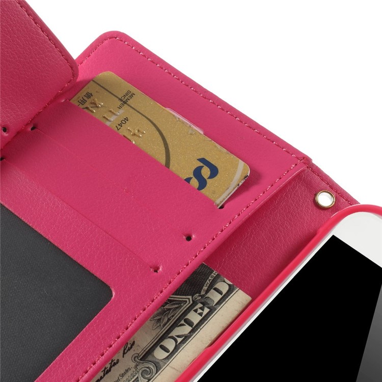 Mercury GOOSPERY Rich Diary Leather Wallet Case for iPhone 6s 6 4.7 inch - Pink-8