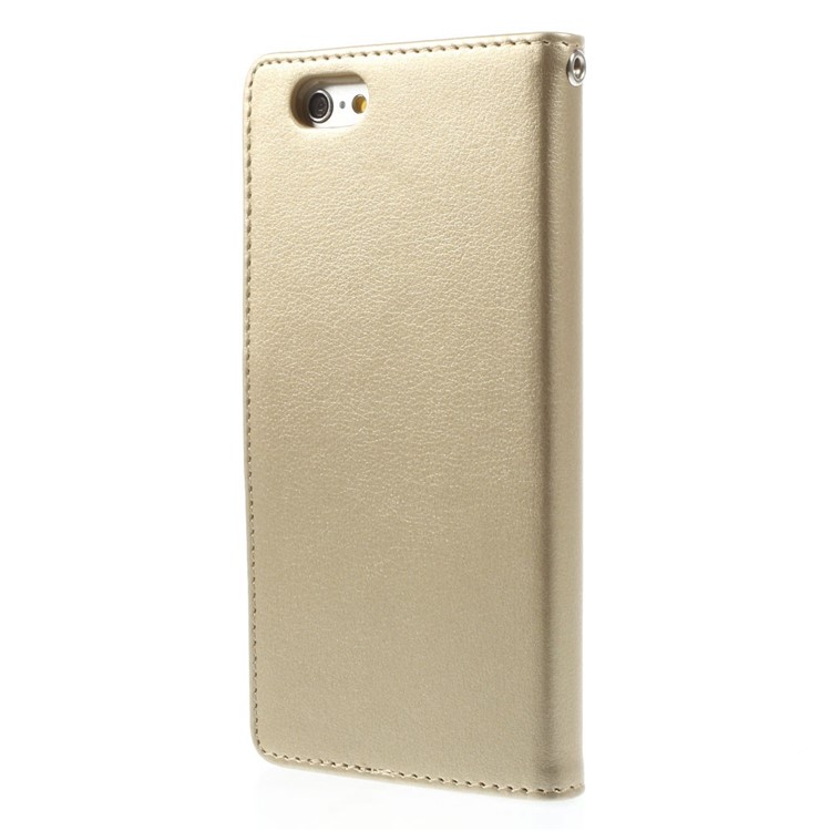 Mercury GOOSPERY Rich Diary Wallet Leather Magnetic Case for iPhone 6 4.7 inch - Champagne-2