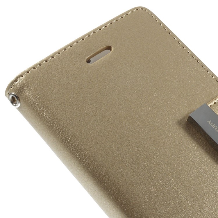 Mercury GOOSPERY Rich Diary Wallet Leather Magnetic Case for iPhone 6 4.7 inch - Champagne-9