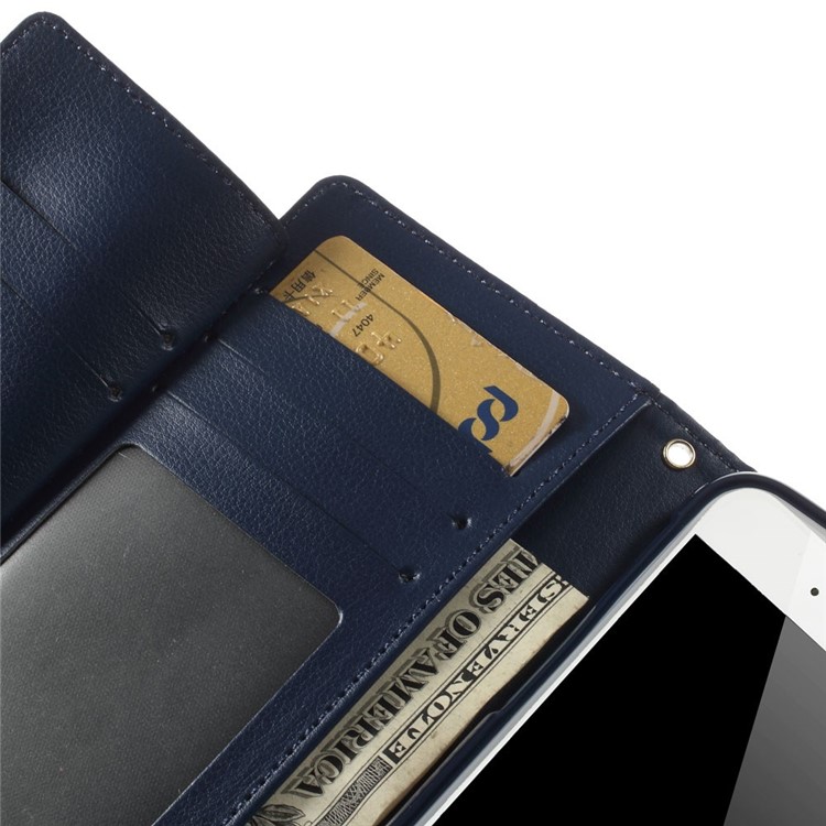 Mercury GOOSPERY Rich Diary PU Leather Magnetic Case for iPhone 6s 6 4.7 inch - Cyan-10