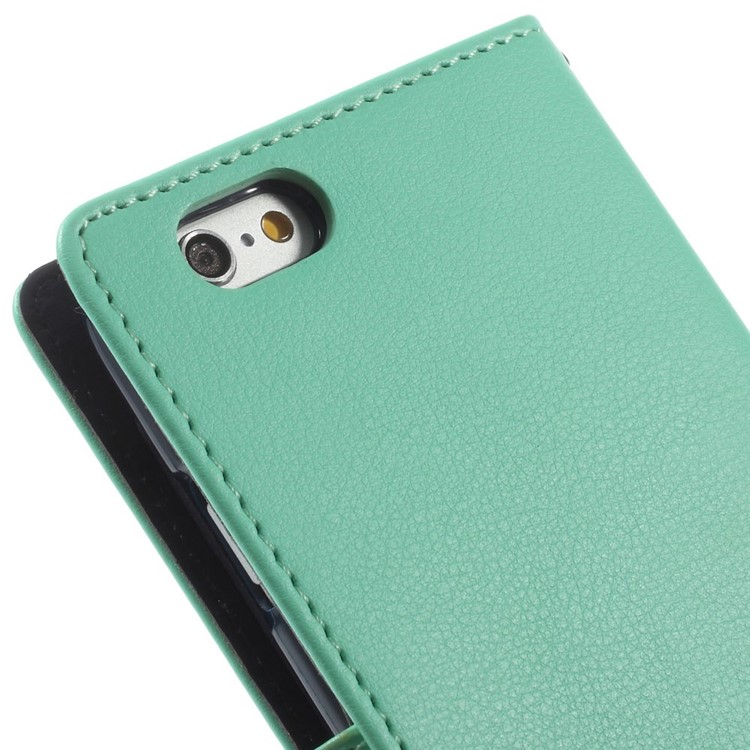 Mercury GOOSPERY Rich Diary PU Leather Magnetic Case for iPhone 6s 6 4.7 inch - Cyan-9