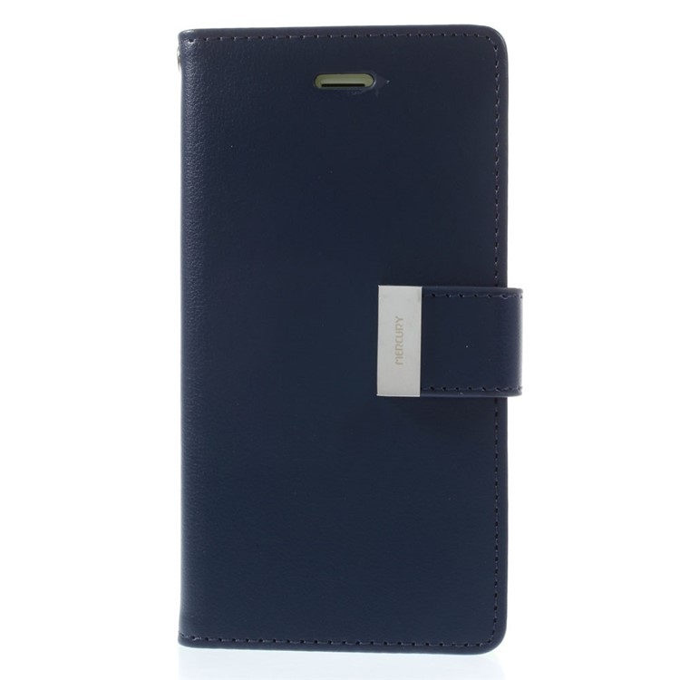 Mercury GOOSPERY Rich Diary PU Leather Cover for iPhone 6 6s 4.7 inch - Dark Blue-3