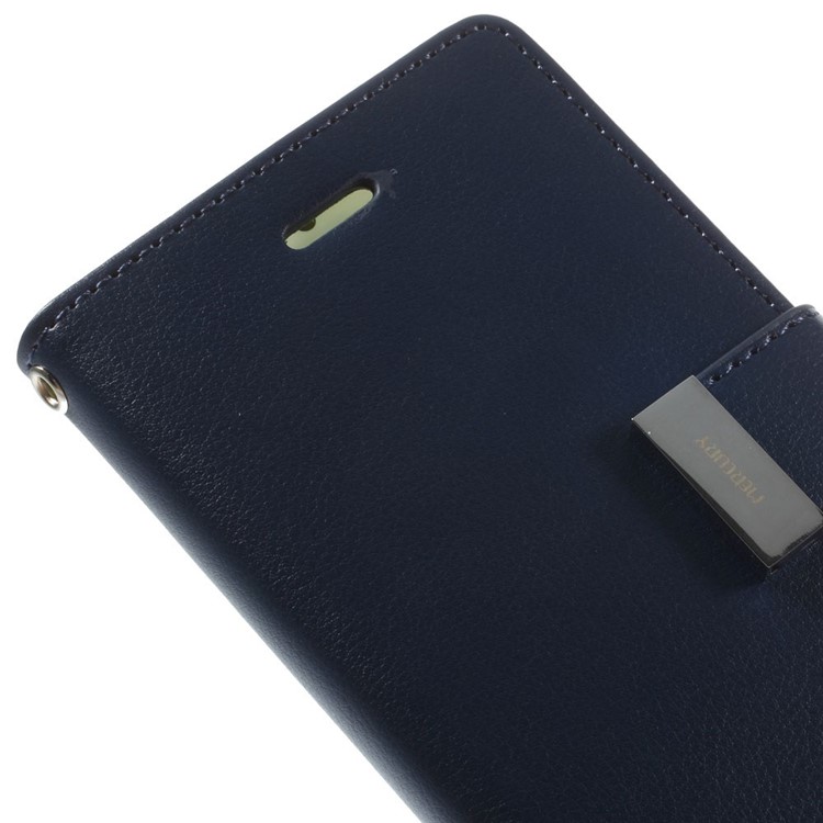 Mercury GOOSPERY Rich Diary PU Leather Cover for iPhone 6 6s 4.7 inch - Dark Blue-8