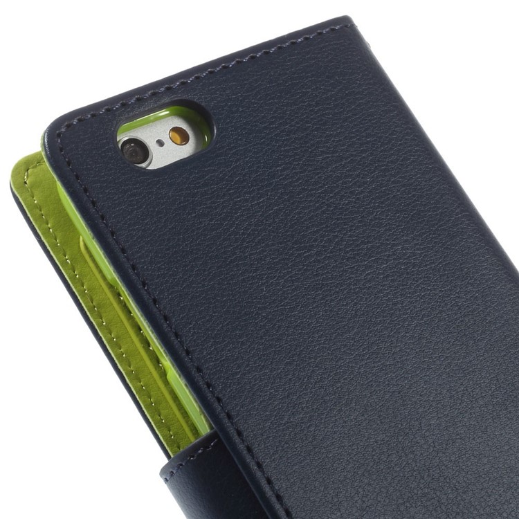 Mercury GOOSPERY Rich Diary PU Leather Cover for iPhone 6 6s 4.7 inch - Dark Blue-9