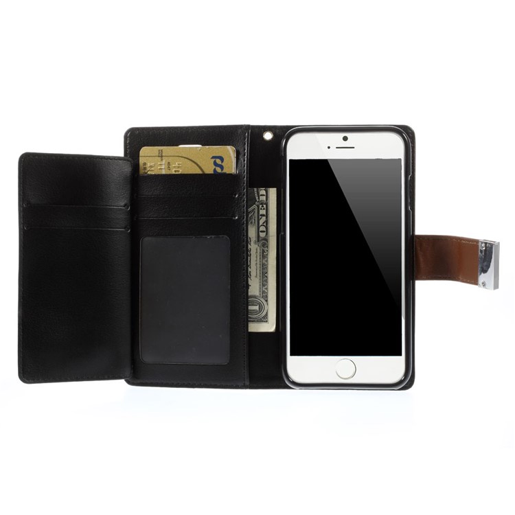 Mercury GOOSPERY Rich Diary Leather Magnetic Case for iPhone 6 6s 4.7 inch - Brown-5