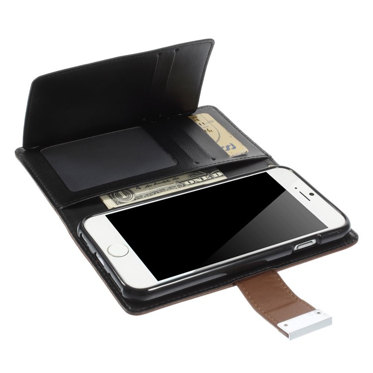 Mercury GOOSPERY Rich Diary Leather Magnetic Case for iPhone 6 6s 4.7 inch - Brown-6