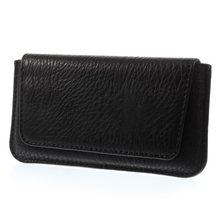 Black Elephant Skin Texture Leather Pouch Case w/ Belt Loop for iPhone 6s / 6 4.7 inch-1