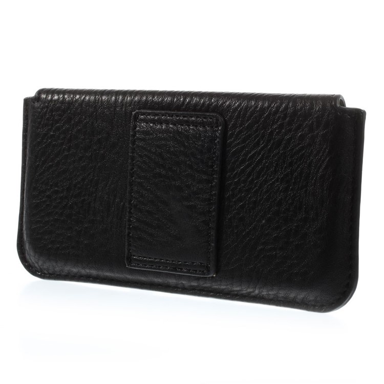 Black Elephant Skin Texture Leather Pouch Case w/ Belt Loop for iPhone 6s / 6 4.7 inch-2