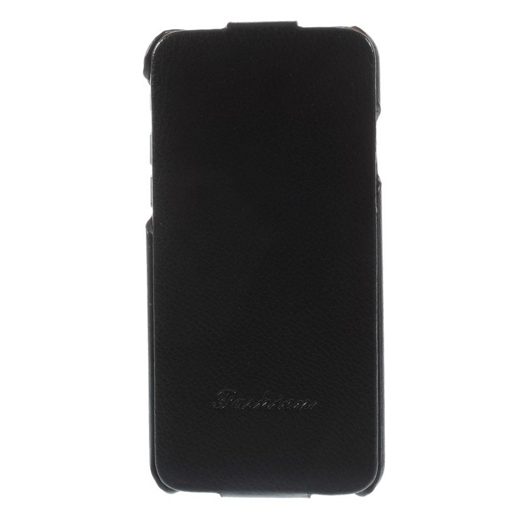 Litchi Texture Genuine Leather Flip Case for iPhone 6s / 6 4.7-inch - Black-4