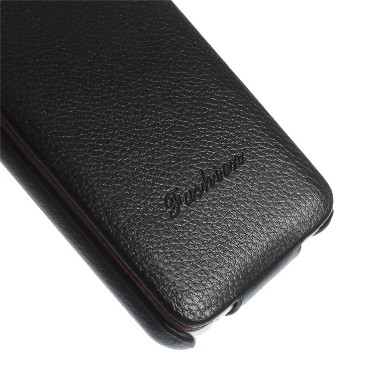 Litchi Texture Genuine Leather Flip Case for iPhone 6s / 6 4.7-inch - Black-7