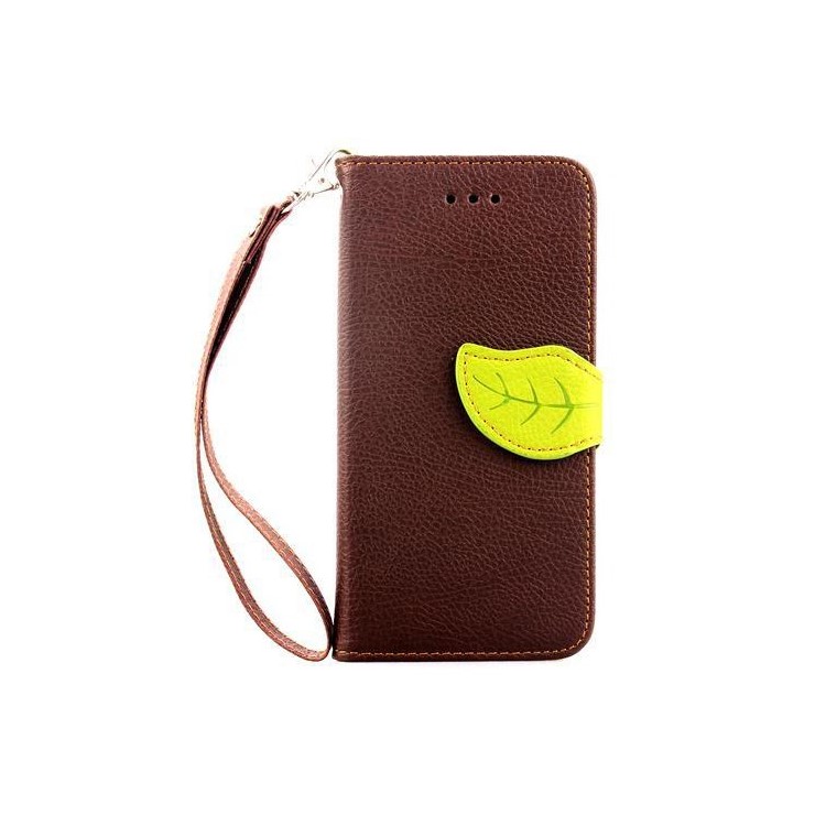For iPhone 6s / 6 4.7-inch Litchi Skin Leather Case Card Holder - Brown-2