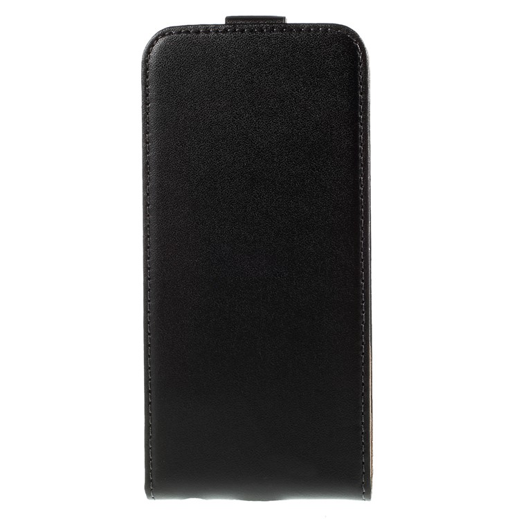Genuine Split Leather Vertical Flip Cover for iPhone 6s / 6 4.7-inch - Black-4