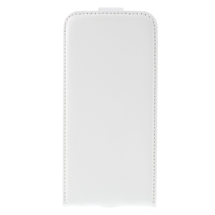 Genuine Split Leather Vertical Flip Cover for iPhone 6s / 6 4.7-inch - White-4