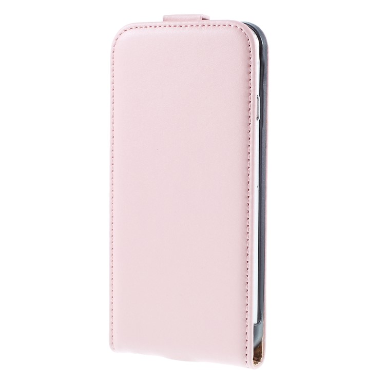 Genuine Split Leather Vertical Flip Case for iPhone 6s / 6 4.7-inch - Pink-2
