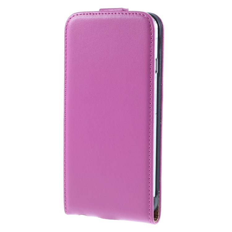 Genuine Split Leather Vertical Flip Case for iPhone 6s / 6 4.7-inch - Magenta-2