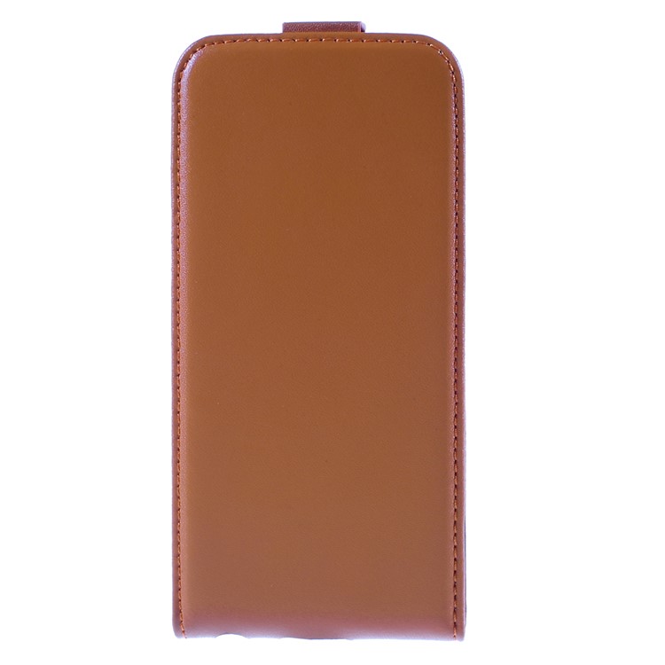 Genuine Split Leather Vertical Flip Case for iPhone 6s / 6 4.7-inch - Orange-4