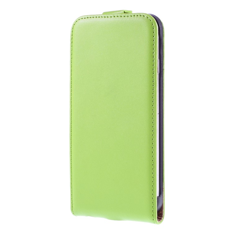 Genuine Split Leather Vertical Flip Shell for iPhone 6s / 6 4.7-inch - Green-2