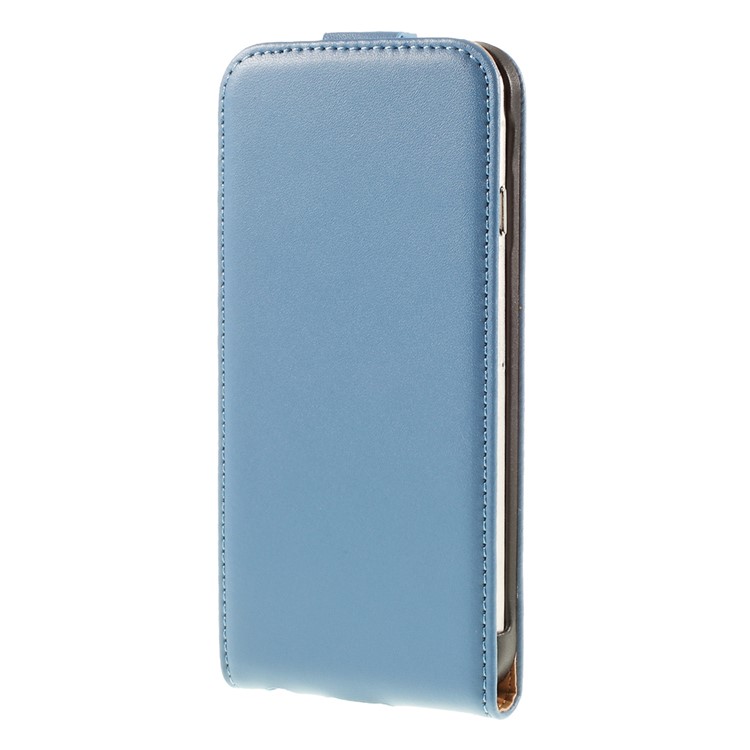 Genuine Split Leather Vertical Flip Shell for iPhone 6s / 6 4.7-inch - Blue-2
