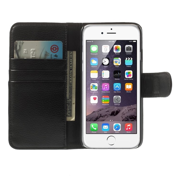 Lychee Texture Belt Clip Leather Wallet Case for iPhone 6s 6 4.7 inch-2