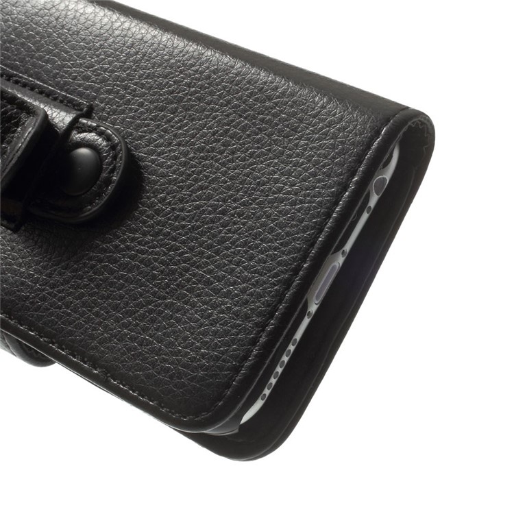 Lychee Texture Belt Clip Leather Wallet Case for iPhone 6s 6 4.7 inch-6