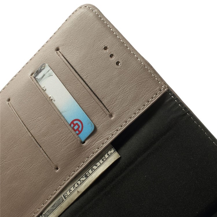 Retro Style Leather Wallet Bracket Case for iPhone 6s Plus / 6 Plus 5.5 inch - Grey-6