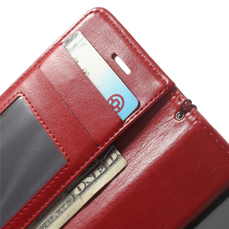 Crazy Horse Leather Magnetic Case w/ Stand for iPhone 6s / 6 4.7 inch - Red-6