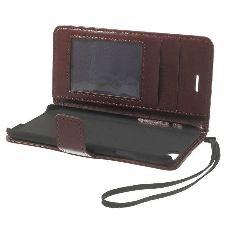 Crazy Horse Stand Leather Magnetic Case for iPhone 6s / 6 4.7 inch - Brown-10