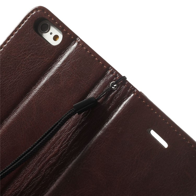 Crazy Horse Stand Leather Magnetic Case for iPhone 6s / 6 4.7 inch - Brown-6