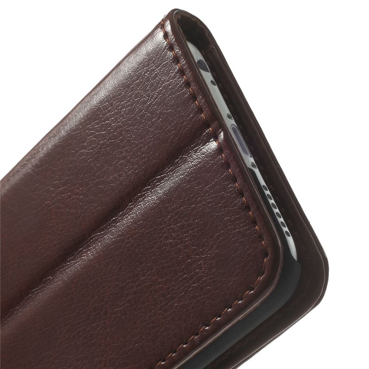 Crazy Horse Stand Leather Magnetic Case for iPhone 6s / 6 4.7 inch - Brown-8