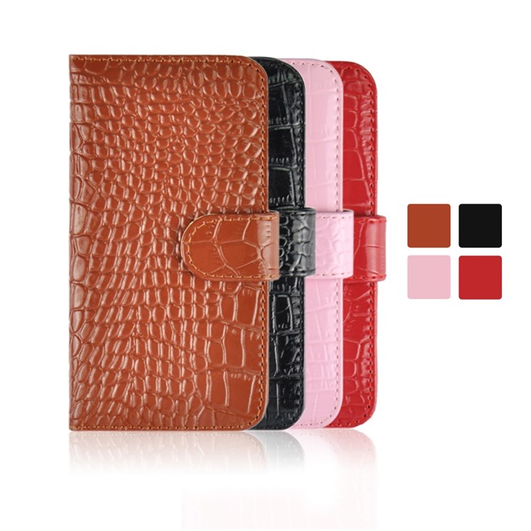 Genuine Crocodile Texture Leather Wallet Stand Cover for iPhone 6s / 6 4.7 inch - Black-5