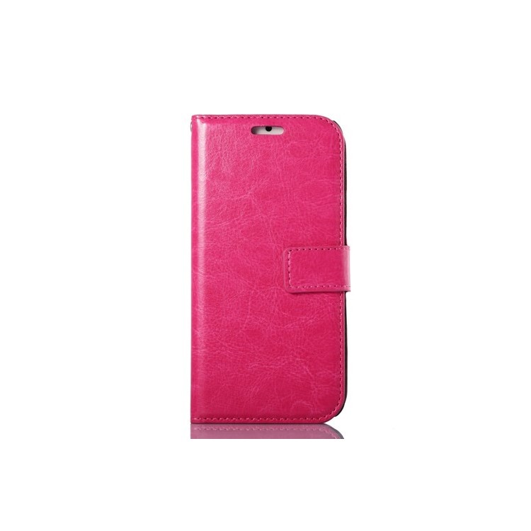 Oil Wax Crazy Horse Leather Magnetic Cover w/ Stand for iPhone 6s / 6 4.7 inch - Rose-1