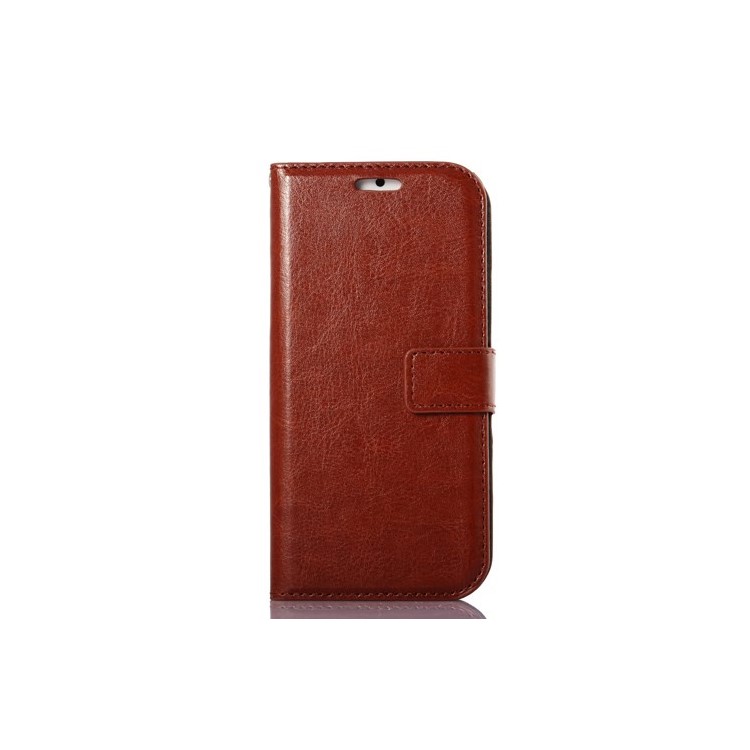 Oil Wax Crazy Horse PU Leather Stand Case for iPhone 6s / 6 4.7 inch - Brown-1