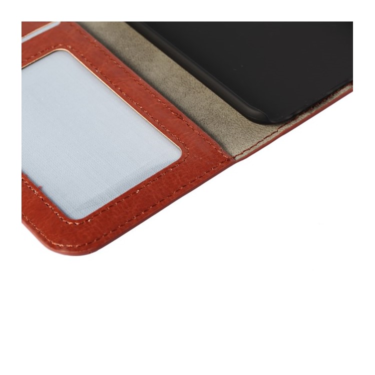 Oil Wax Crazy Horse PU Leather Stand Case for iPhone 6s / 6 4.7 inch - Brown-9