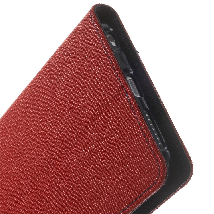 Mercury GOOSPERY Fancy Diary Leather Wallet Case for iPhone 6 Plus / 6s Plus w/ Stand - Red-10