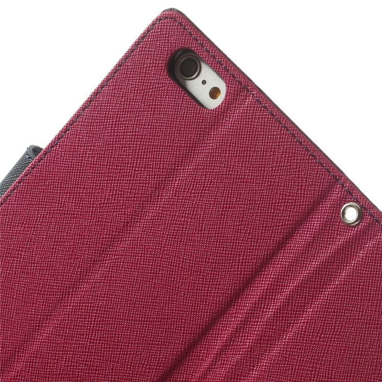 Mercury GOOSPERY Fancy Diary Leather Wallet Cover for iPhone 6 Plus / 6s Plus w/ Stand - Rose-8