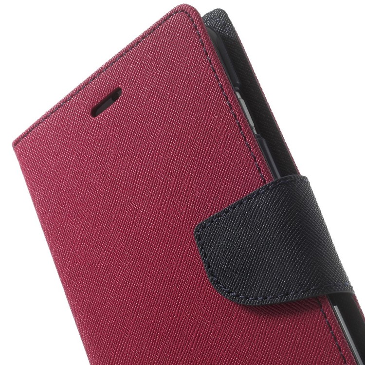 Mercury GOOSPERY Fancy Diary Leather Wallet Cover for iPhone 6 Plus / 6s Plus w/ Stand - Rose-9