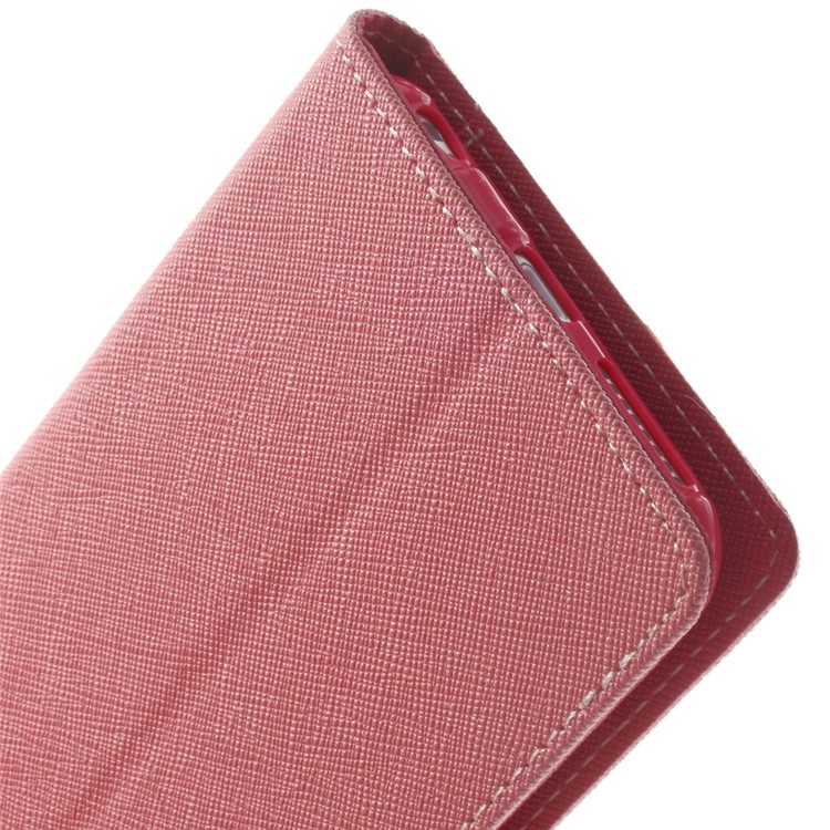 Mercury GOOSPERY Fancy Diary Wallet Leather Case for iPhone 6 Plus / 6s Plus w/ Stand - Pink-10