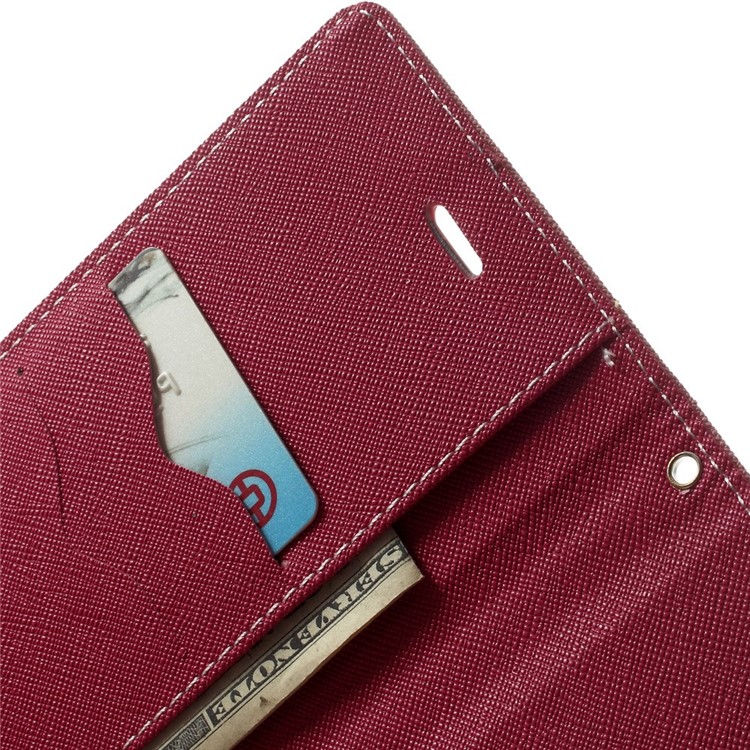 Mercury GOOSPERY Fancy Diary Wallet Leather Case for iPhone 6 Plus / 6s Plus w/ Stand - Pink-7
