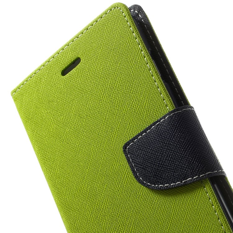 Mercury GOOSPERY Fancy Diary Wallet Leather Case for iPhone 6 Plus / 6s Plus w/ Stand - Green-9
